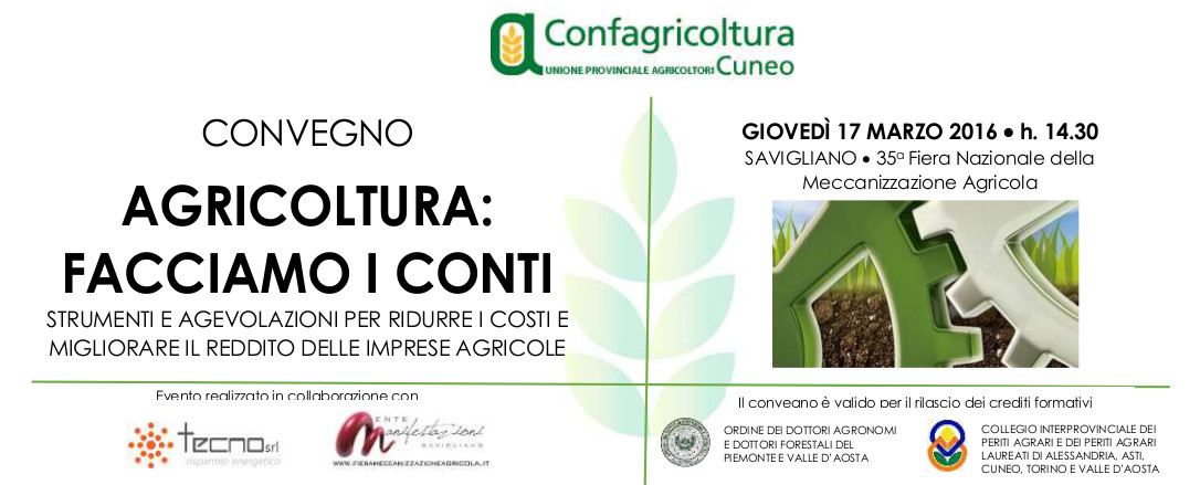 Banner Convegno Agricoltura quanto ci costi