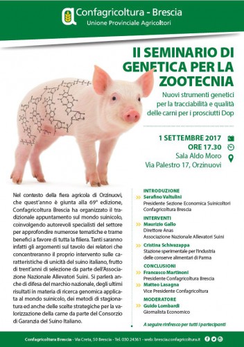 Locandina "Seminario di genetica per la zootecnia"