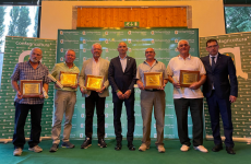 Foto di gruppo per i premiati con gli Aratri d’oro e l’Orgoglio Agricolo 2023