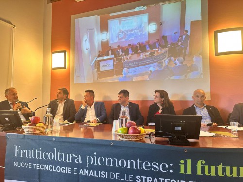 Il presidente Enrico Allasia all'incontro organizzato dall'Agrion